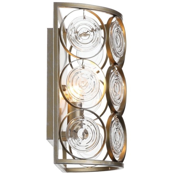 SL1105.201.02 Светильник настенный ST-Luce Золотистый с патиной/Золотистый, Прозрачный E14 2*60W SERANDA