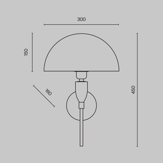 Изысканный настенный светильник (бра) Maytoni Prima Z034WL-01CH