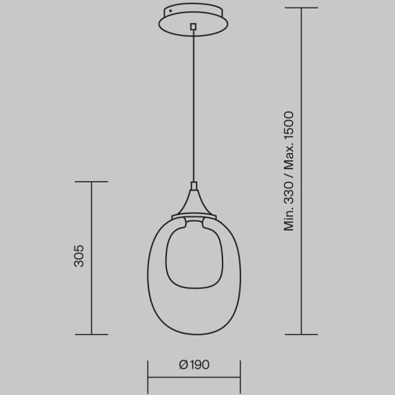MOD016PL-01BS Подвесной светильник с декоративным плафоном Maytoni