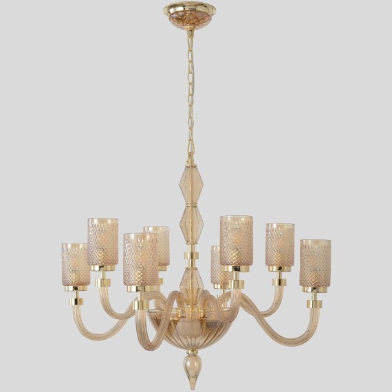 Люстра Crystal Lux SILVESTRO SP8 AMBER
