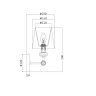 Бра Maytoni MOD018WL-01CH Riverside под лампу 1xE14 40W