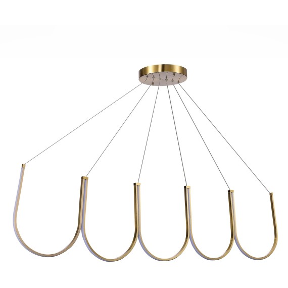 SL6202.213.01 Светильник подвесной ST-Luce Золотистый LED 1*68W 3000K HEIT