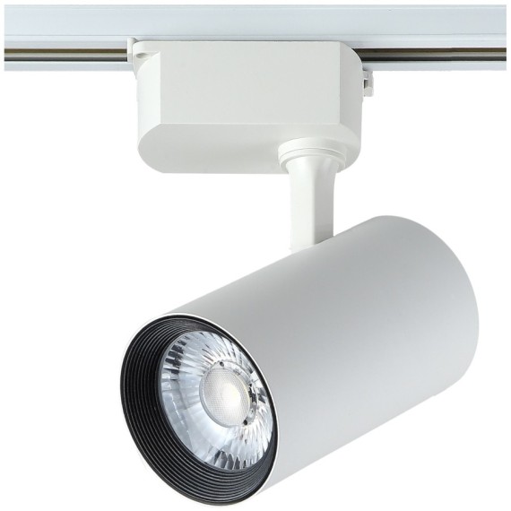 Однофазный двужильный светодиодный трековый светильник Crystallux CLT 0.31 006 30W WH 4000К 2850Лм CRI80+ 24° 30Вт