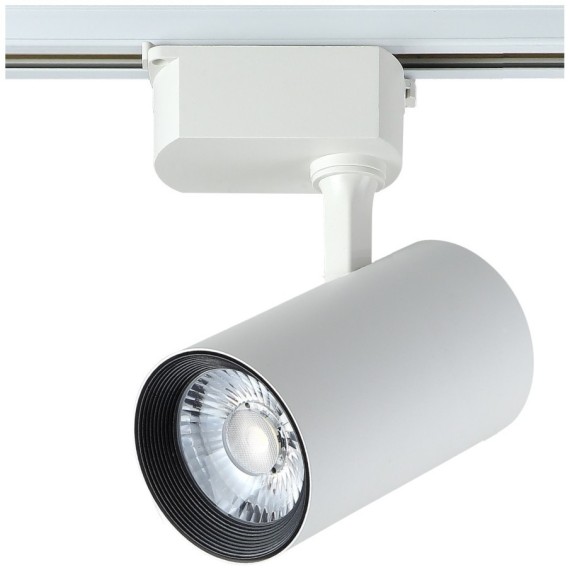 Однофазный двужильный светодиодный трековый светильник Crystallux CLT 0.31 006 30W WH 4000К 2850Лм CRI80+ 24° 30Вт