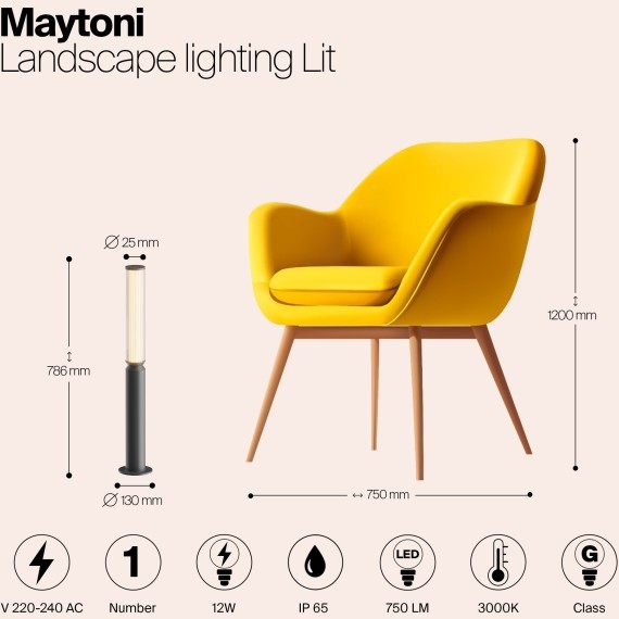 Ландшафтный светильник Outdoor O593FL-L12GF3K