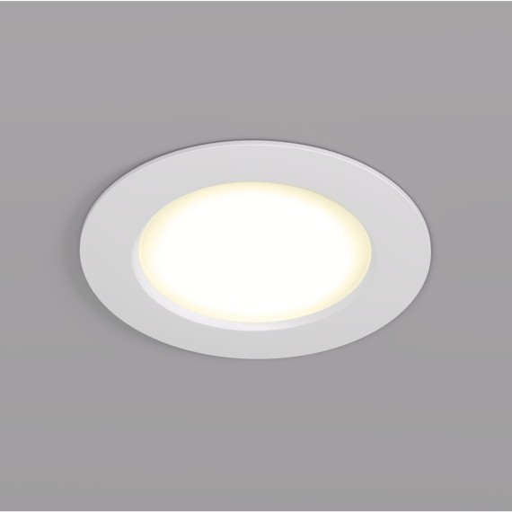 DK3046-WH Встраиваемый светильник, IP 20, 5Вт, LED, белый, пластик