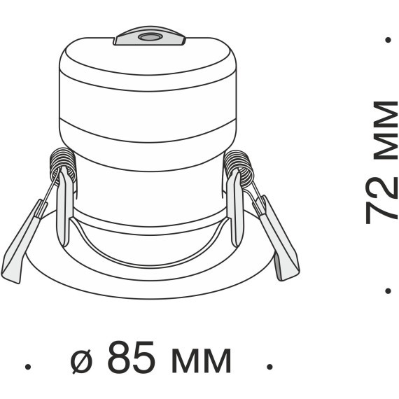 Встраиваемый светильник Maytoni DL014-6-L9W Phill светодиодный LED 9W