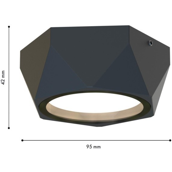 4670-1U, уличный светильник, L110xW95xH42, 1xGX53LEDx15W, IP54, excluded