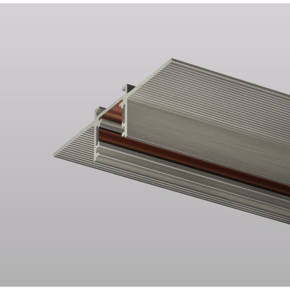 TR5702-DN Магнитный шинопровод 2м для монтажа в ГКЛ 12.5мм цвет темный никель Denkirs Shine Hide 48V