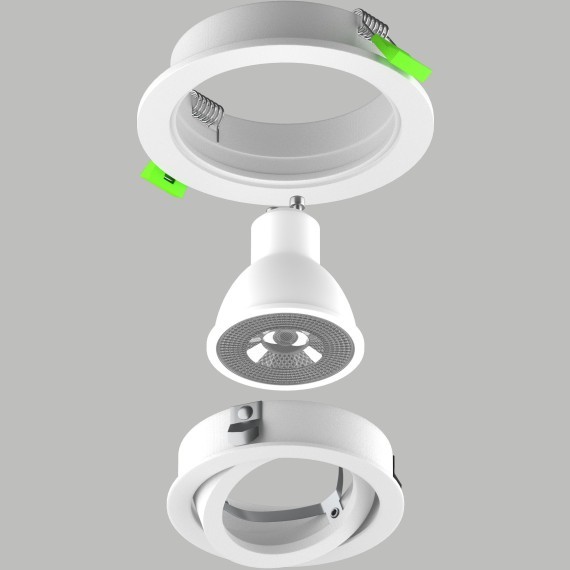 Светильник встраиваемый MR16/GU10 max 1x12Вт Singo Base Lightstar 011610
