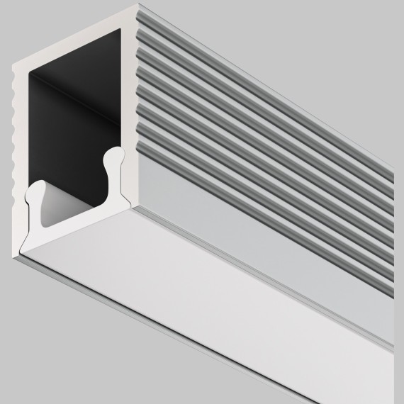 Алюминиевый профиль накладной для светодиодной ленты до 5 мм шириной 8x9 мм  2 метра Maytoni ALM-0809-S-2M 631010