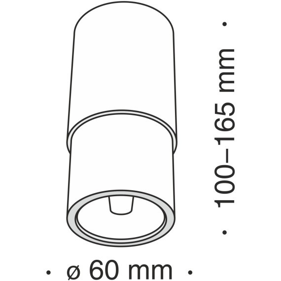 Потолочный светильник Technical C033WL-01W