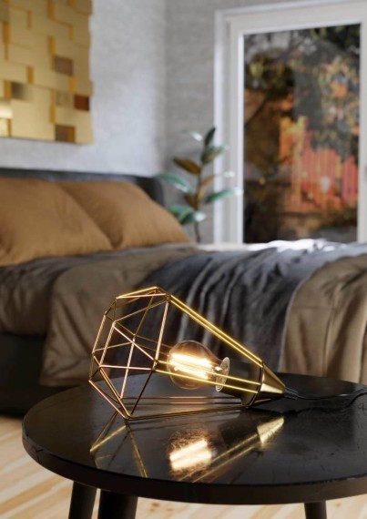 43685 Настольная лампа TARBES, 1Х60W, E27, H265, ?175, сталь, матовая латунь