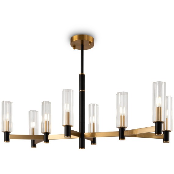 Люстра на штанге Freya FR5167PL-08BS Ambra под лампы 8xE14 40W