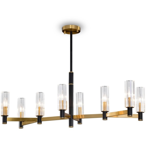 Люстра на штанге Freya FR5167PL-08BS Ambra под лампы 8xE14 40W