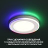 Светильник встраиваемый светодиодный (три сценария работы) IP20 LED 4000К+RGB 12W+4W 960Лм SPAN 359010