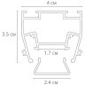 Профиль для монтажа в натяжной потолок Arte Lamp LIGHT LINE A690205