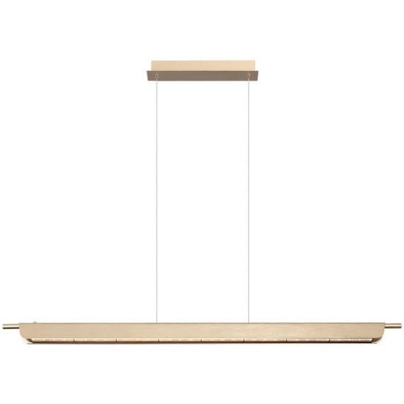 7018/40LA HIGHTECH Подвесной светильник c сенсорн. включением цв. тем-ры 2700-4000-5500K металл/акрил под латунь брашинг IP20 40W CRI 90 220V PUNTO