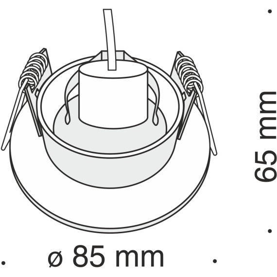 Встраиваемый светильник Maytoni DL027-2-01B Slim под лампу 1xGU10 50W