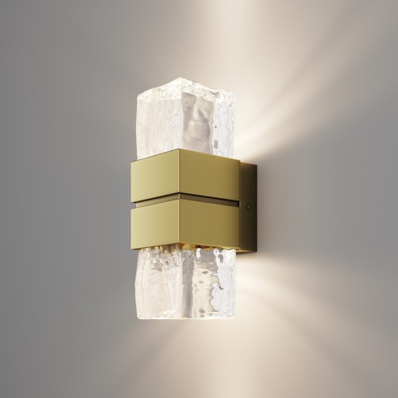 MOD505WL-L12BS3K Латунный настенный светодиодный светильник (бра) без выключателя 12Вт 3000К 900Лм CRI80 180° Maytoni Torris