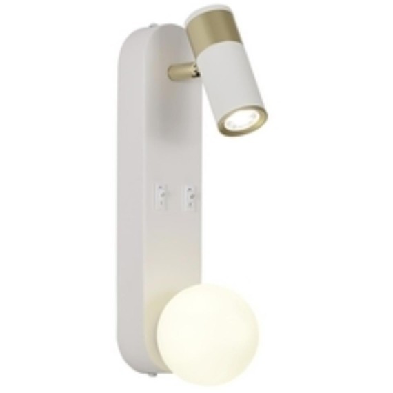 4172-2W, настенный светильник, D160xW120xH340, 1xG9LEDx10W, excluded + LEDx3W, 157LM, 4000K, included, switch