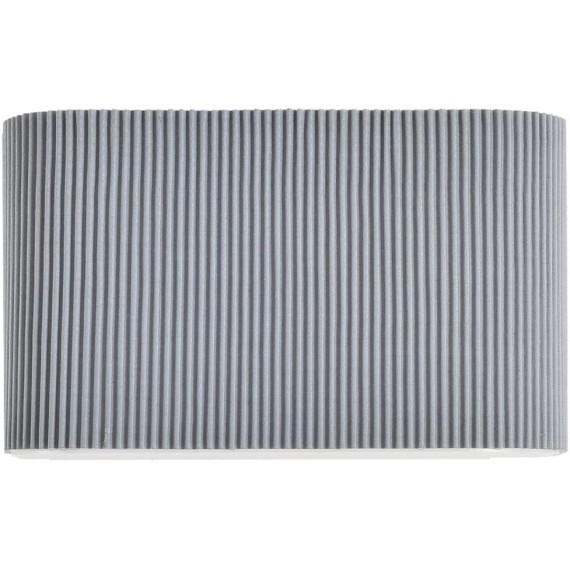 8328/2W Настенный светильник, бра, с серым текстильным плафоном шириной 20см, под сменные лампы E14 2x40W 220V Lumion GOFERA