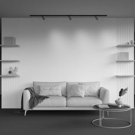 Однофазный двужильный трековый светильник Maytoni Unity TR218-1-GU10-BS Calipso под сменную лампу GU10