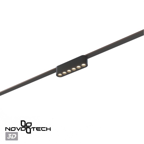 359458 Трековый ременный светодиодный SMART светильник c доп. механическим перекл. цветности Novotech EASY CRI90+ 3000-6000К 220Лм 28° 6W TUYA, Алиса, Wi-Fi