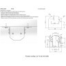 Профиль 2м для монтажа накл. шинопровода в гарпунный натяжной потолок Space 48V Crystallux CLT 0.223 05 3000 AL