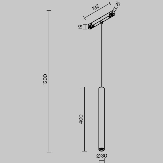 Трековый светильник Technical TR226-4-5WTW-M-DD2-W