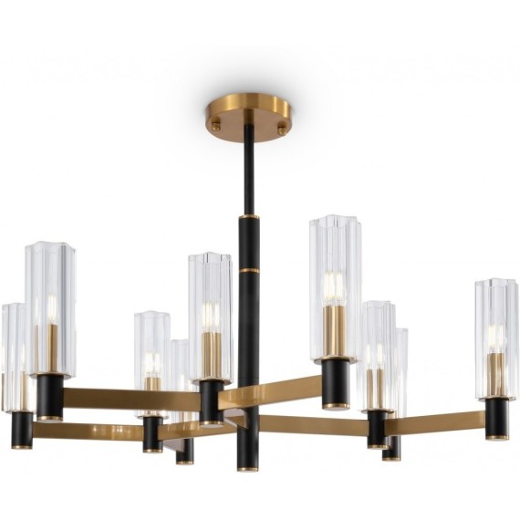 Люстра на штанге Freya FR5167PL-09BS Ambra под лампы 9xE14 40W