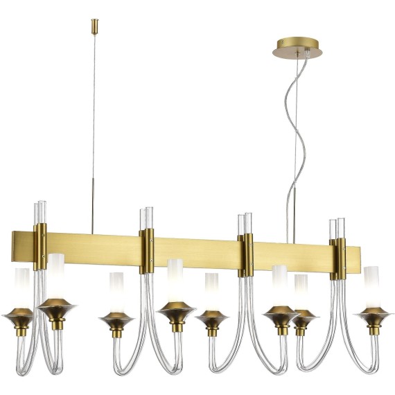 SL1241.213.08 Люстра подвесная ST-Luce Золотистый/Белый E14 8*40W VETRANO