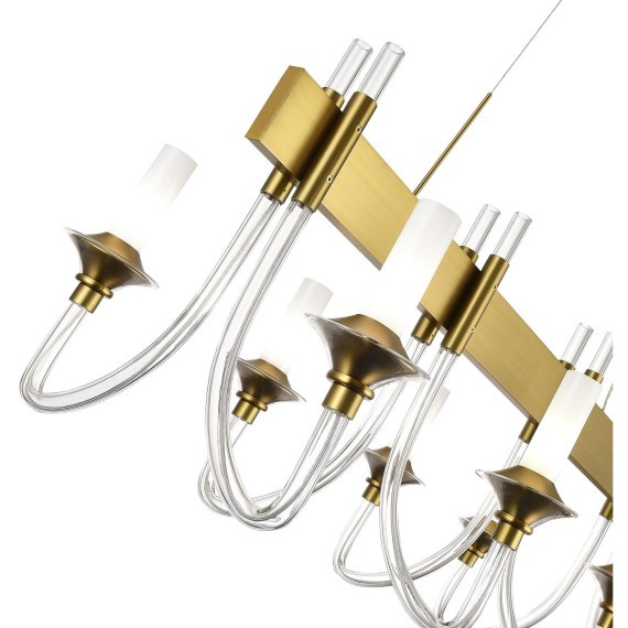 SL1241.213.08 Люстра подвесная ST-Luce Золотистый/Белый E14 8*40W VETRANO