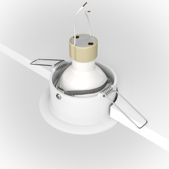 Встраиваемый светильник Maytoni DL027-2-01W Slim под лампу 1xGU10 50W