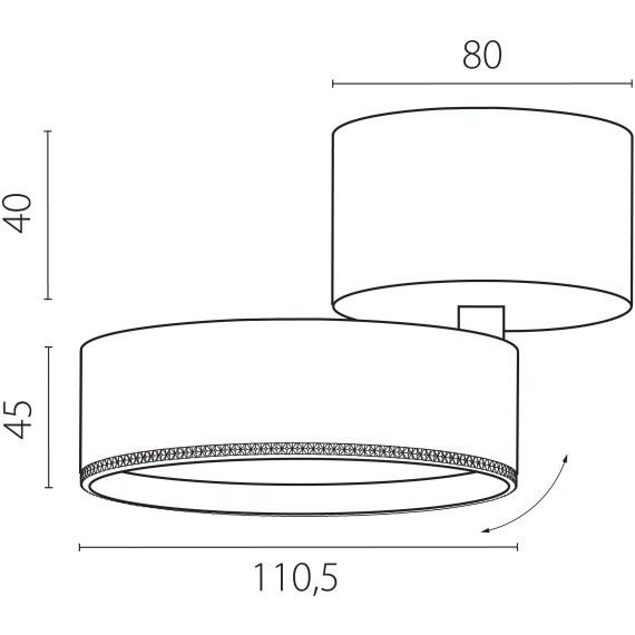 Черный накладной поворотный светодиодный спот 30Вт 36° CRI90 3000К 3510Лм Alta Pro Lightstar A5637SO