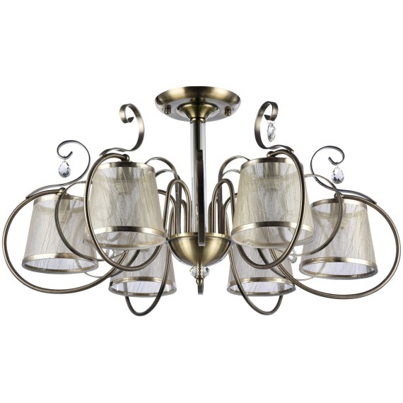 Люстра потолочная Freya FR2020-PL-06-BZ Simone под лампы 6xE14 40W