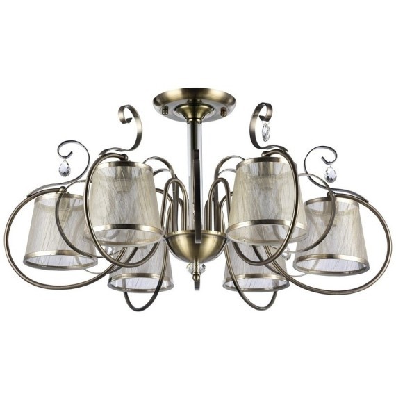 Люстра потолочная Freya FR2020-PL-06-BZ Simone под лампы 6xE14 40W