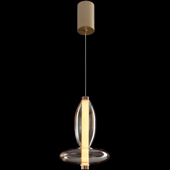 Светильник подвесной Crystal Lux QUASAR SP7W LED AMBER 3790/207