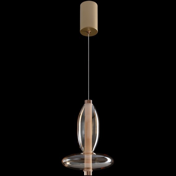 Светильник подвесной Crystal Lux QUASAR SP7W LED AMBER 3790/207