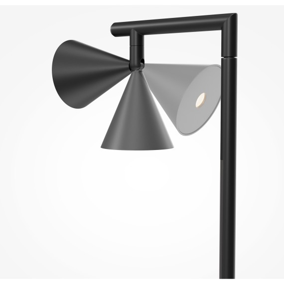 MOD489FL-L20B3K Напольный светильник (торшер) с возможностью раздельного включения плафона и ножки Maytoni Stripe