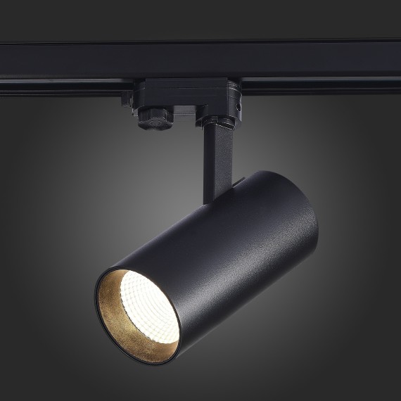 ST661.436.30 Св-к трек. Черный LED 1*30W 3000K 2 400Lm Ra90 38° IP20 L170xW80xH245 165-265V Трехфазная трековая система