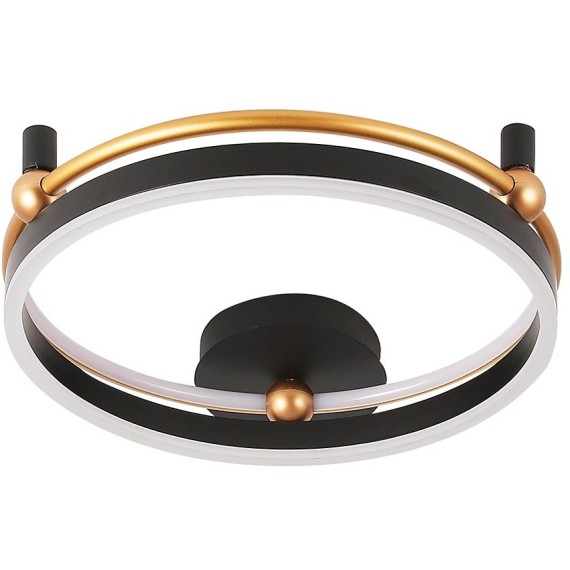 Светильник потолочный Crystal Lux FERNANDO PL48W LED BLACK/GOLD