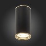 ST111.437.01 Светильник потолочный Черный GU10 1*50W D54xH105 220V Без ламп Накладные светильники
