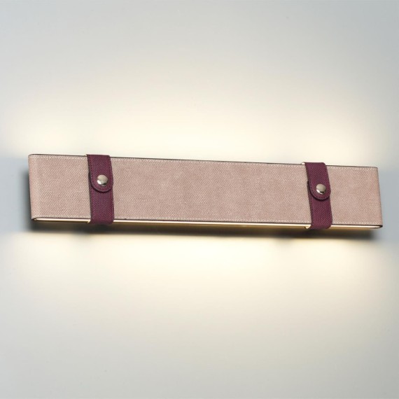 6630/25WL HIGHTECH ODL24 металл/эко-кожа/ткань/акрил черный/бордовый/бежевый  Настенный светильник IP20 LED 25W 3000K 220V VINCENT