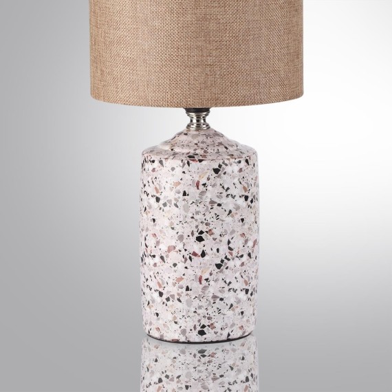 8141/1T MODERNI LN25 бежевый/коричневый, керамика/текстиль Настольная лампа Е27 1*60W 220V TERAZIO