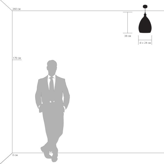 Подвесной светильник с 1 плафоном Lightstar 798021 Genni под лампу 1xE27 40W
