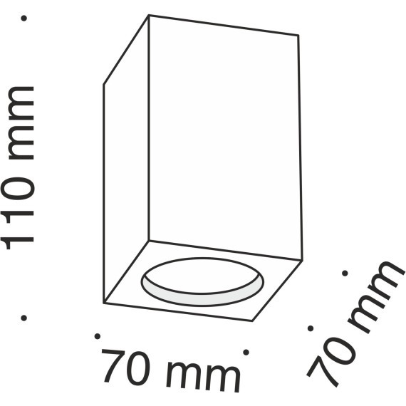 Потолочный светильник Technical C005CW-01W