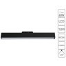Однофазный двужильный светодиодный трековый светильник Arte Lamp A4576PL-1BK LINEETTA 4000К 1000Лм CRI90+ 120° 18Вт