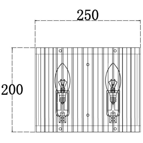 Бра Maytoni MOD087WL-02G Solar под лампы 2xE14 40W
