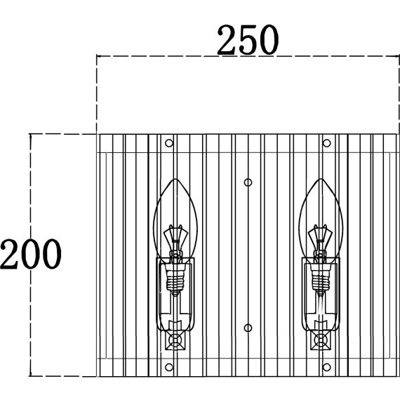 Бра Maytoni MOD087WL-02G Solar под лампы 2xE14 40W